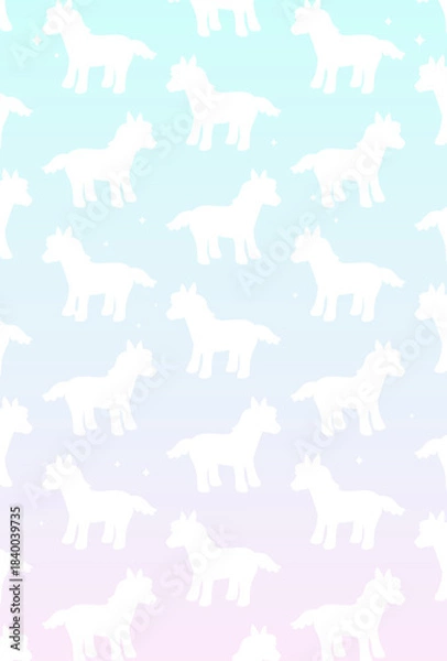 Fototapeta ファンタジーなソーダポップパターンポストカード⭐︎