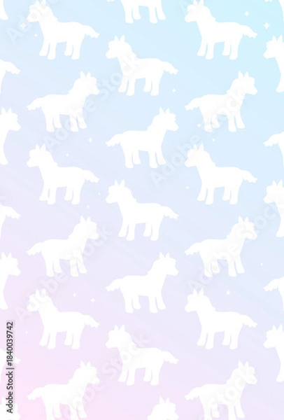 Fototapeta ファンタジーなソーダポップパターンポストカード★