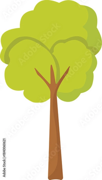 Obraz Deciduous Tree cartoon