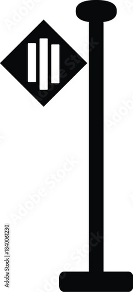 Obraz road traffic sign vector set isolated on whitebackground