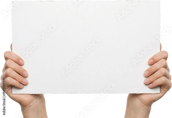 Obraz プラカードを持つ手　Generative AI

