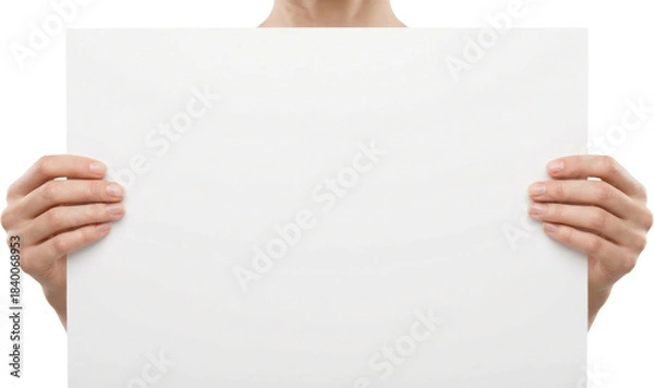 Obraz プラカードを持つ手　Generative AI

