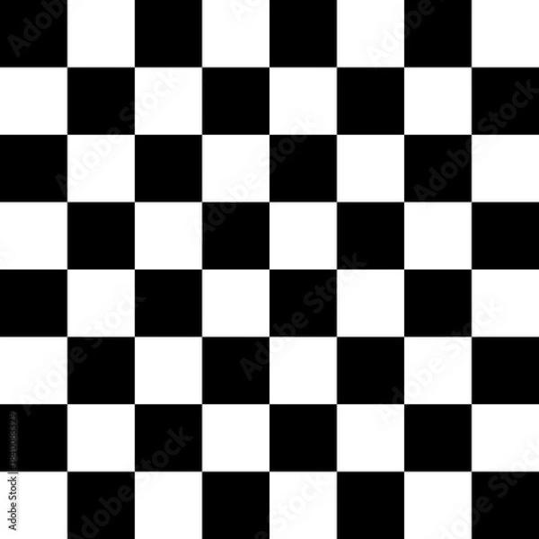 Obraz Checkerboard, black, transparent, checkered pattern, vector, squares, black and white,