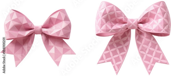 Obraz リボン　幾何学柄　模様　柄　装飾物