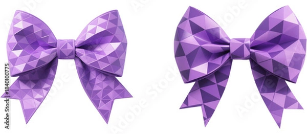 Obraz リボン　幾何学柄　模様　柄　装飾物