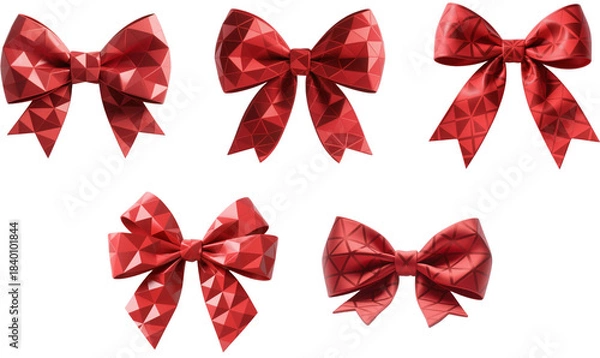 Obraz リボン　幾何学柄　模様　柄　装飾物