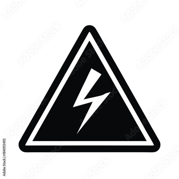Obraz Lightning Hazard Triangle
