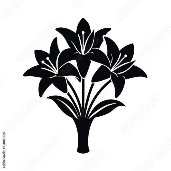 Obraz Lily Bouquet Illustration