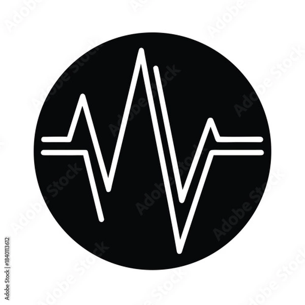 Obraz Linear Neon Pulse Progress Icon