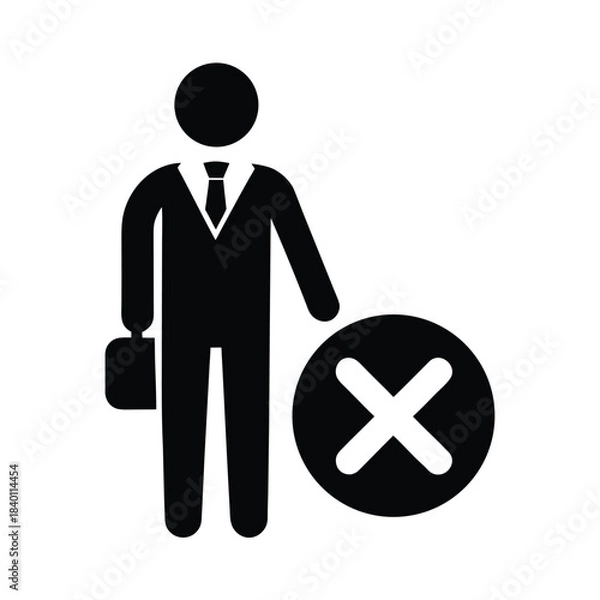 Obraz Loan Rejection Icon