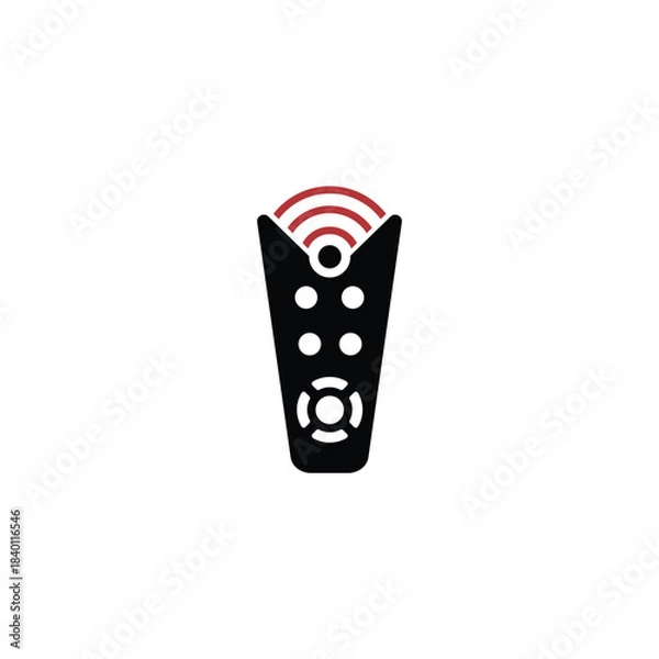 Obraz TV remote electronic logo design