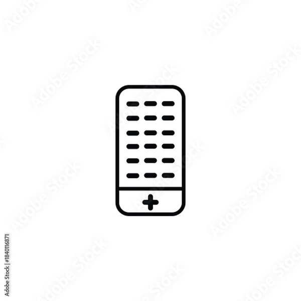 Obraz TV remote electronic logo design