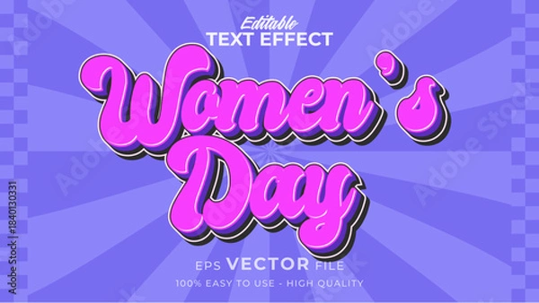 Obraz International Women's Day -Editable Text Effect