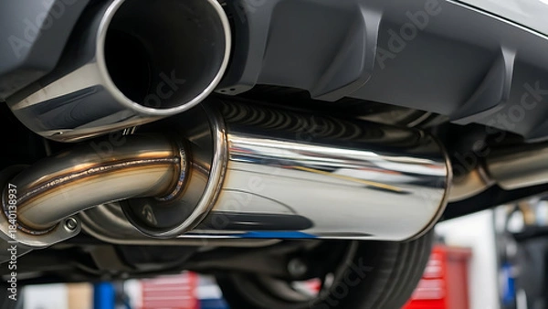 Fototapeta car engine detail