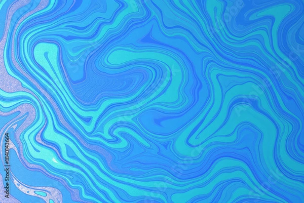 Obraz abstract blue background with waves