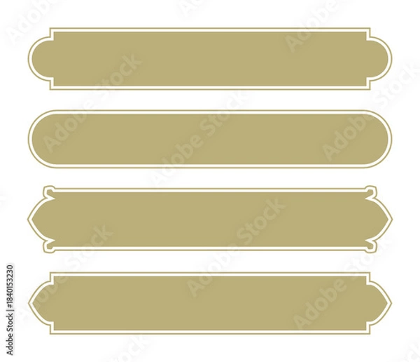 Fototapeta Classic Ornamental Label Vector Set