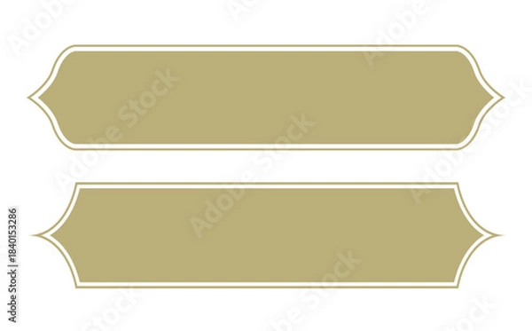 Fototapeta Vintage Decorative Label Frames Vector Set