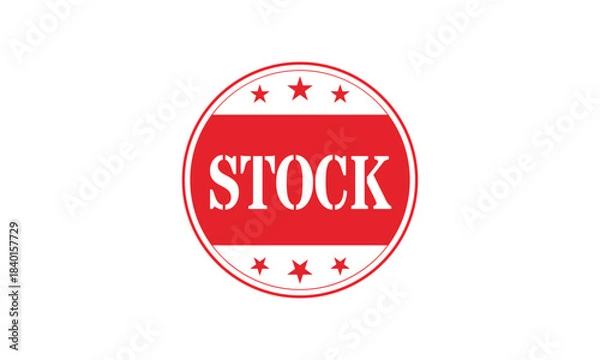 Obraz Red Rubber Stock Stamp Icons
