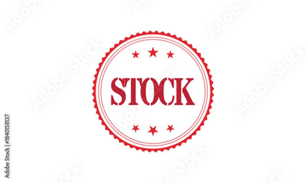 Fototapeta Red Rubber Stock Stamp Icons