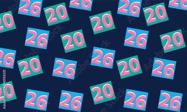 Obraz 2026 Pop Art Geometric Pattern