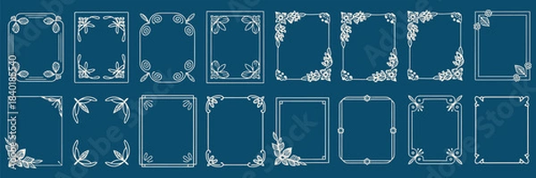 Fototapeta Elegant Vintage Frames Collection, Graphic Design, Digital Download