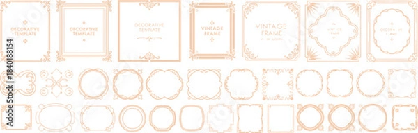 Fototapeta Creative Graphic Design Elements Showcase for Modern Branding