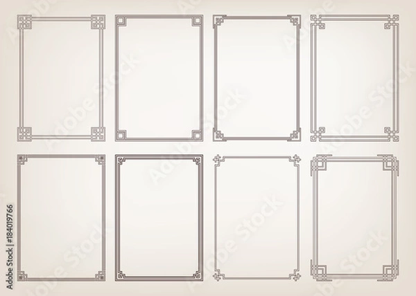 Obraz set of vintage frames