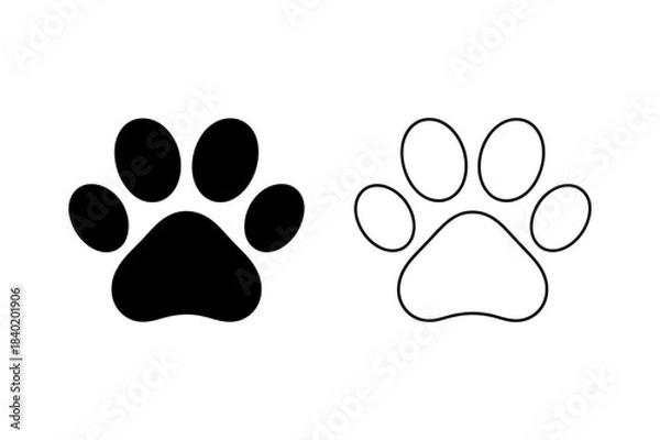 Obraz dog paw prints