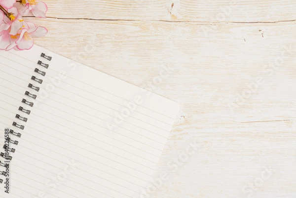 Obraz 卒業入学イメージ｜桜とノート