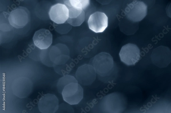 Obraz abstract dark blue blurred bokeh background