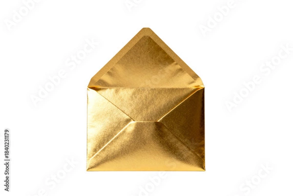 Obraz Golden envelope representing communication or message sending