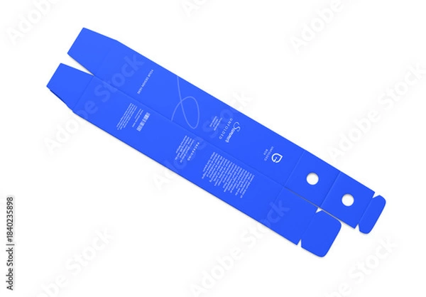 Obraz Unfolded Box Packaging Mockup