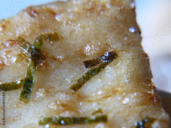 Obraz 日本でよく食べられている、和菓子（煎餅）のズームアップ