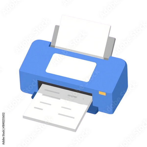 Obraz Simple Blue Office Inkjet Printer