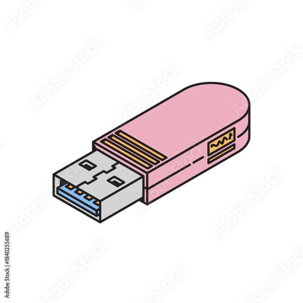 Obraz Pink USB Flash Drive Storage