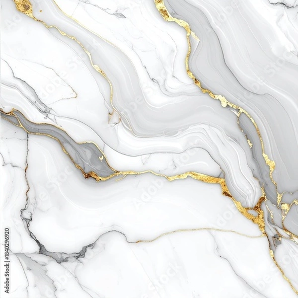 Obraz Abstract marble texture with gold veins