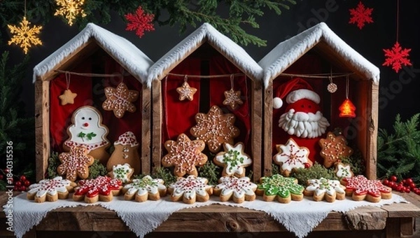 Fototapeta christmas tree decorations