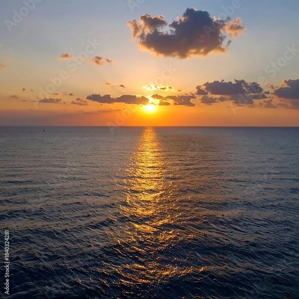 Obraz Sunset over tranquil ocean