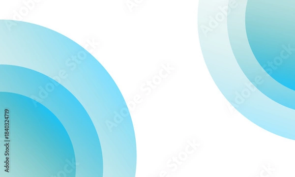 Obraz Abstract blue circles on white background. Eps10 vector