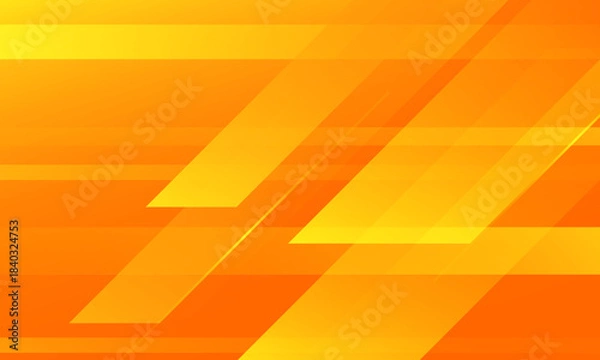 Obraz Geometric abstract orange background. Vector illustration