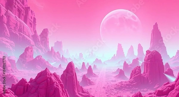 Obraz abstract background with pink flowers