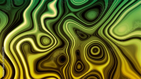 Obraz Abstract gradient fluid fractal background