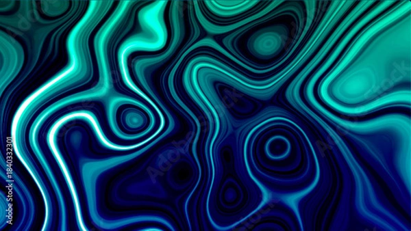 Obraz Abstract gradient fluid fractal background
