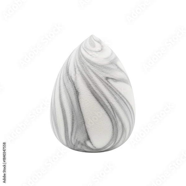 Obraz Teardrop makeup sponge with white and grey marble pattern