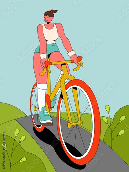 Obraz Spring Bloom – Outdoor Cycling