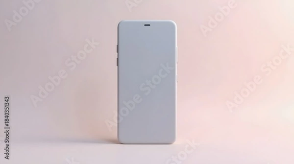 Fototapeta Sleek modern smartphone mockup for elegant tech branding and digital product presentations