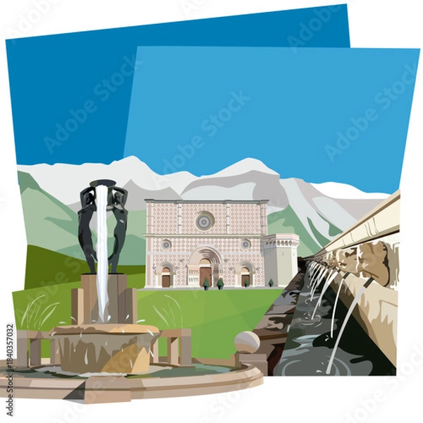 Obraz elementi rappresentativi della città dell'Aquila