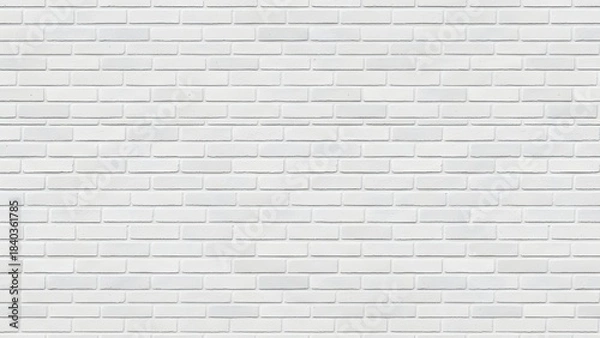 Obraz Seamless white brick wall texture background pattern