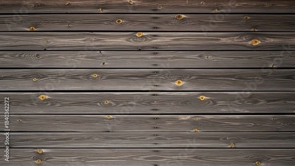 Obraz Weathered dark brown wooden planks background texture close up