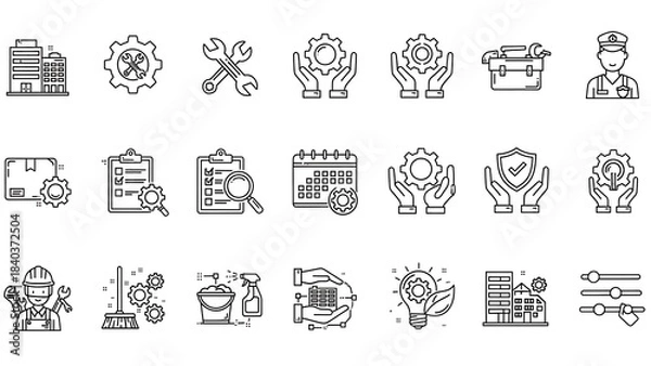 Obraz set of vector icons